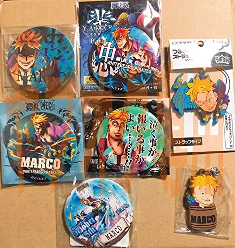 マルコ B07qctvfnf セット アニメイト ワンピース グッズ 缶バッジ ラバーストラップ 麦わらストア アイドル芸能人グッズ 女性が喜ぶ