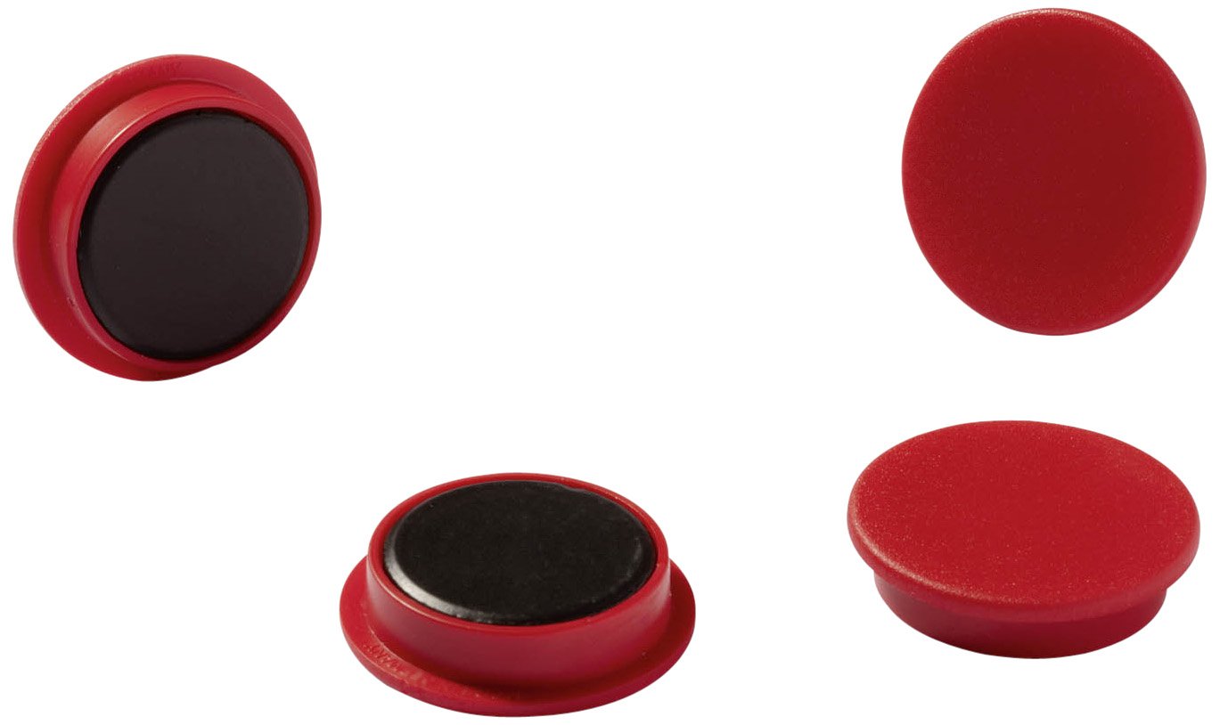 Durable 470403 Magnets 37 mm 1000 p - Red (Pack of 2)