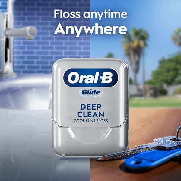 ORAL-B GLIDE COOL MINT DEEP CLEAN FLOSS, 6 COUNT, GLIDE DENTAL FLOSS