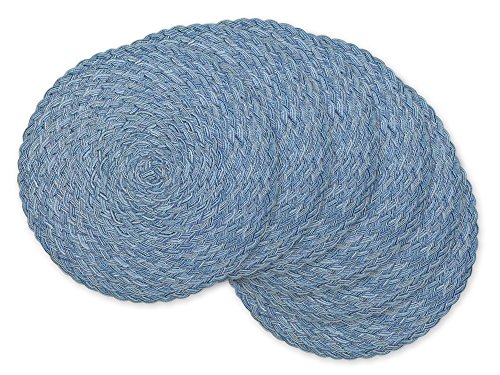 Dii round woven, indoor & outdoor braided placemat or charger…