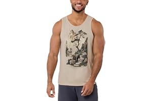 INTO THE AM Graphic Tank Tops for Men - Cool Artwork Tanks for Summer Beach Exercise Fitness S – 2XL