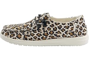 HEYDUDE Women's Wendy Canvas, Women’s Shoes, Women's Slip-on Loafers, Comfortable & Light-Weight