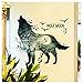 Mexidi Wolf Moon Wall Decal Sticker Art Decor Decal Home Living Room Bedroom Office Corp Mural