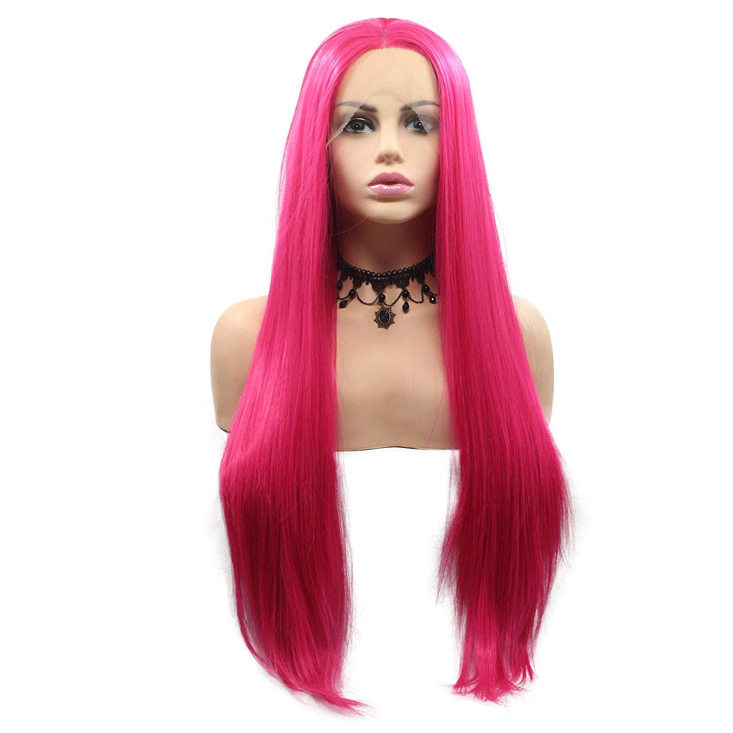 synthetic lace front wig for women cosplay (straight)