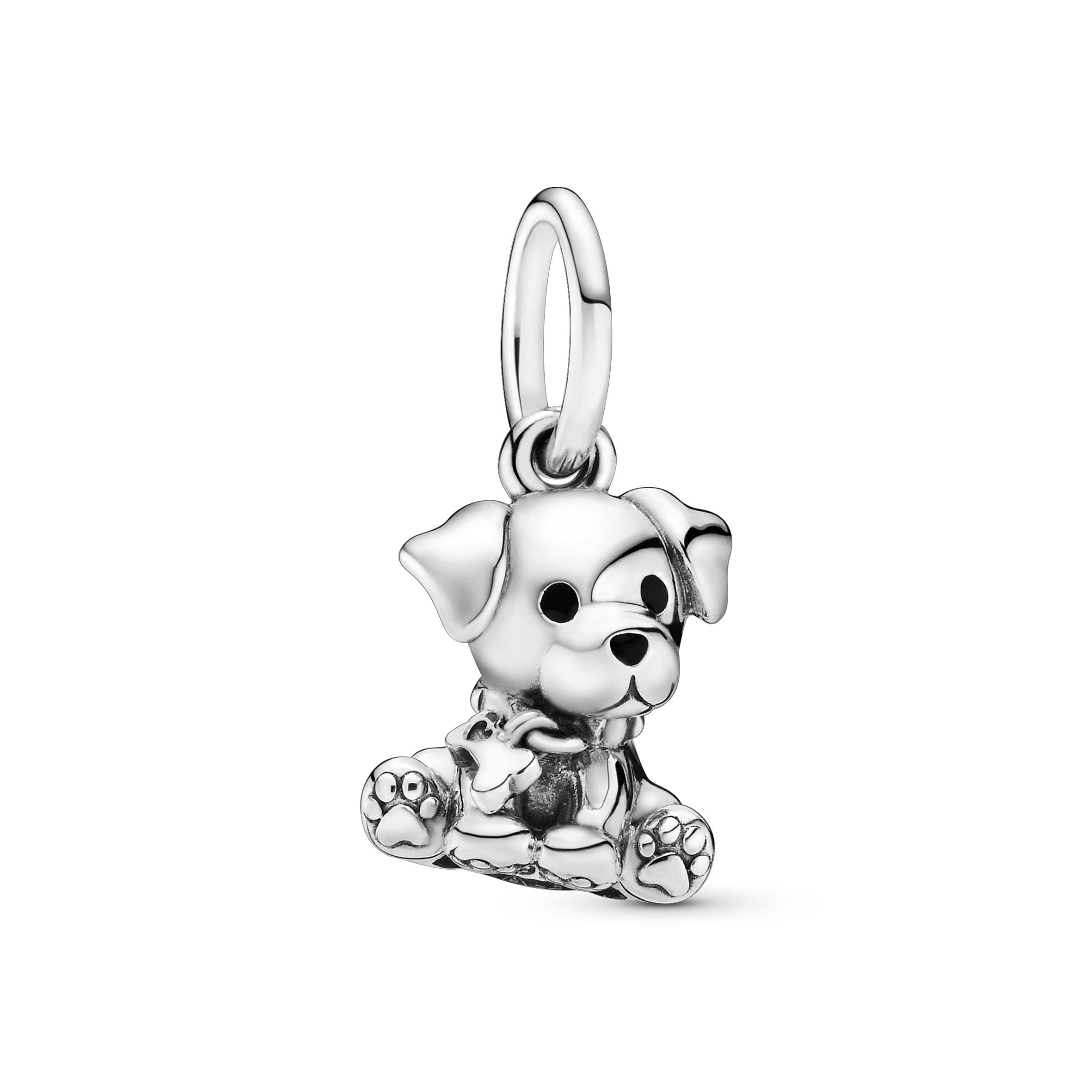 PANDORA Moments Women's Sterling Silver Labrador Puppy Dog Dangle Charm for Bracelet, No Box
