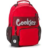 COOKIES Stasher Smell Proof Backpack – Large Odorless Travel Backpack for Men & Women, Carry-On Personal Item, Spacious Bag - Red