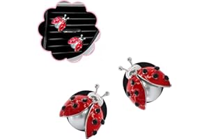 ORIESSE Ladybug Car Accessories,2pcs Lady Bug Air Vent Clips Car Air Fresheners,Refillable Animal Decoration Diffusers,Girly 