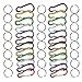 Talisman Gear 24 Pack Small Lightweight Aluminum Carabiner Clips Keychains, Backpacks, Kids, RV, Camping, Fishing, Travel, Home, Organization, Hobby