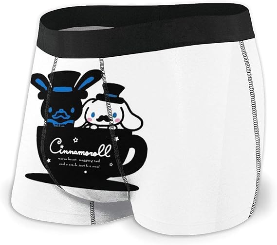 Amazon Co Jp シナモロール 白い 子イヌ ボクサーパンツ メンズ 前閉じ パンツ アンダーウェア 下着 ストレッチ ブリーフ 服 ファッション小物