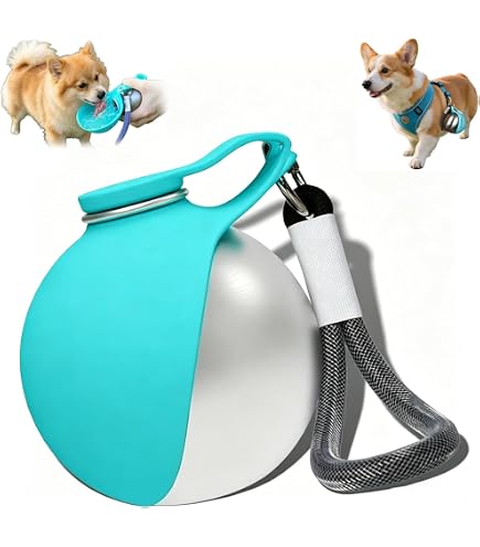 Portable Dog Water Bottle for Small Dogs, Leak Proof 2 in 1 Pet