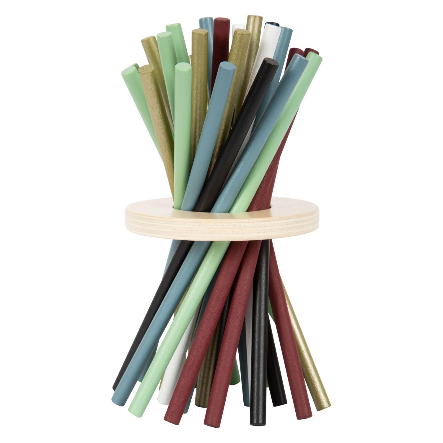 small foot Vertical Mikado "Gold Edition" made of wood, popular parlour game for the whole family, 12382