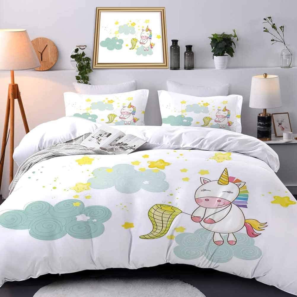 Bedding Duvet Cover Set Unicorn Modern Pattern Bedding Set