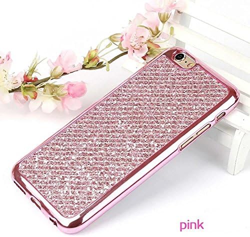 Leecase Luxury Creative Shiny Slim Fit Thin Flexible Pink Soft Gel Bumper Protective Tpu Rubber Case Cover for Samsung Galaxy A5 2016-Pink Glitter