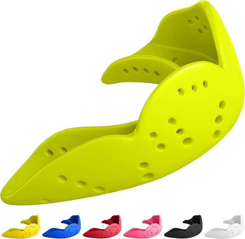 SISU Aero Neon Flash Ultra Slim Mouth Guard Medium 5'6' tall