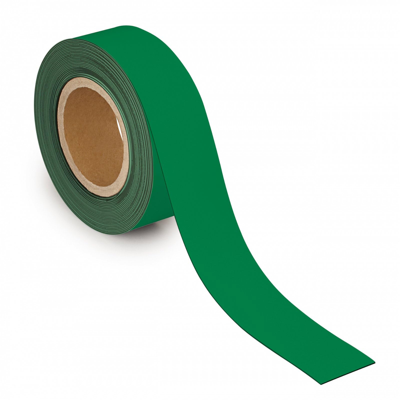MAUL Labelling Tape 50 mm x 1 mm, Writeable Tape with Magnetic Backing, Versatile in Office, Workshop, Warehouse and Kitchen, Can Be Cut to Size, 10 m Length, Green
