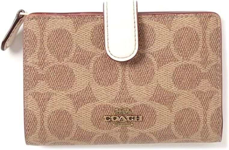 coach bifold wallet in signature canvas