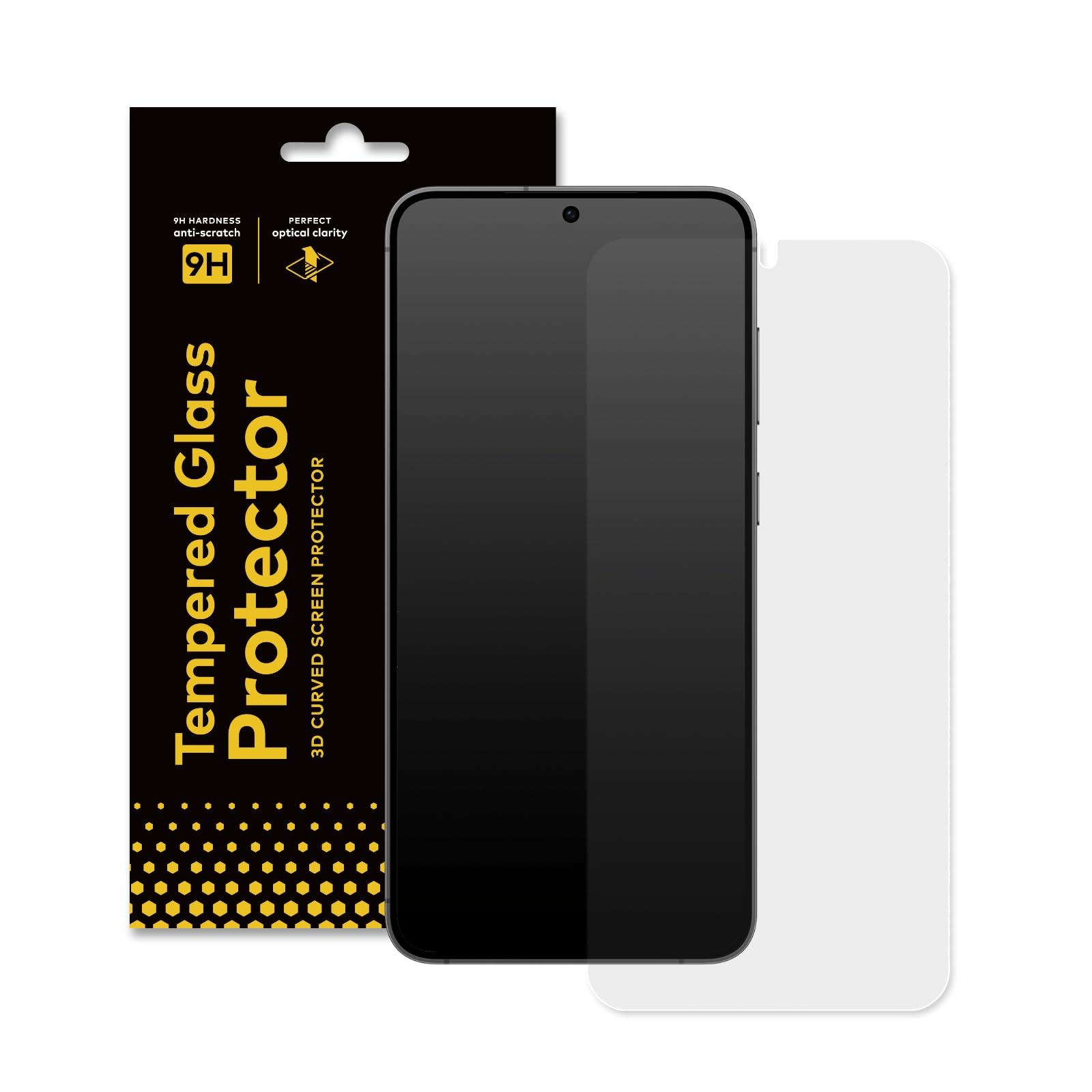 RHINOSHIELD Screen Protector Compatible with [Galaxy S24+] | 9H Curved Edge to Edge Tempered Glass - Full Coverage Clear and Scratch Resistant Screen Protection