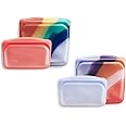 Stasher Premium Silicone Reusable Food Storage Bags, 4-Pack, Multi, Multi-Use Food Storage Bags, Lunch Bag, Travel Containers, BPA Free, Leak-free, Dishwasher-Safe, Eco-friendly