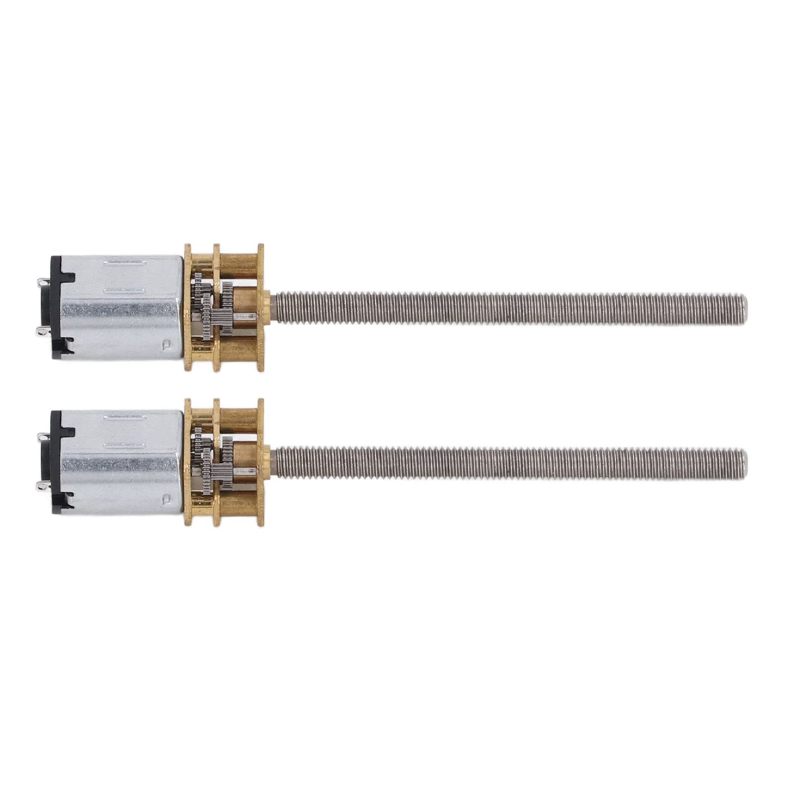 2PCS 1000RPM DC 6V Gear Motor M4 X 55mm Red Copper Micro Electric Reduction Motor for Lifting Machine Electric Fan Motors