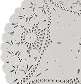 Lakeland 80 Assorted Cream Paper Doilies 4 Designs Oval Round Rectangular view 3