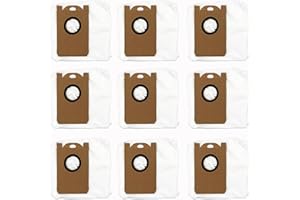 HOMFILBIT 9 Pack Dust Bag for iHome AutoVac Nova, Proscenic M7 Pro M8 Pro, Uoni V980MAX, HONITURE Q6, Kyvol Cybovac S31 Self-Empty Robot Vacuum