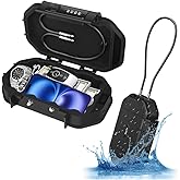 Diyife Portable Safe Travel Lock Box - Upgraded IP68 Waterproof Small Beach Safe Heavy Duty Lock Box with Dual Locking, Beach