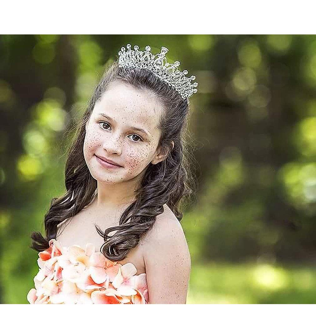 Makone Crystal Crowns and Tiaras with Comb for Girl or Women Birthday Halloween Party Valentines Gifts Wedding Tiaras (Style-5) : Beauty