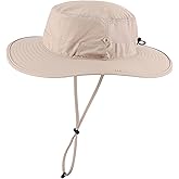 Connectyle Men's Sun Hat UPF 50+ Wide Brim Bucket Hats for Fishing Hiking Gardening Adjustable Boonie Hat Outdoor Safari Hats