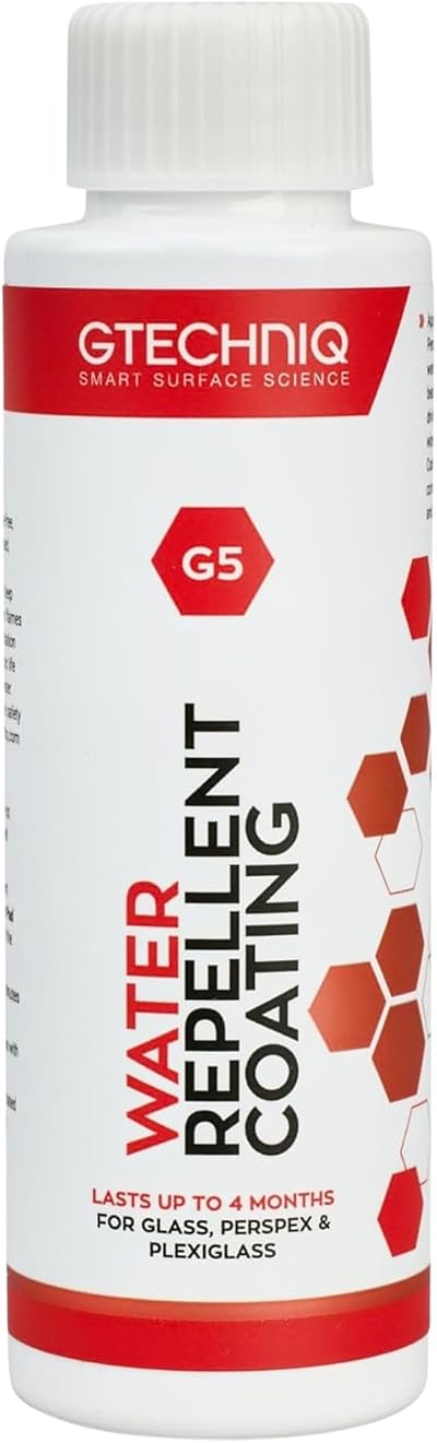 Gtechniq G5 Water Repellent Coating 100ml Glass Perspex - Beads Water 3-6 Months
