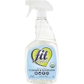 Fit Organic Multi-Surface Cleaner & Degreaser Spray – USDA Organic, Plant-Based, Biodegradable, Tough on Grease & Grime, Natural All-Purpose Spray for Kitchen, Bathroom, Oven & Toilet - (32oz)
