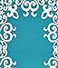 Garland Rug Bordeaux Area Rug, 5 by 7-Feet, Teal/White
