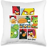 Angry Birds Collage Throw Pillow