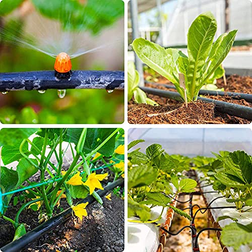 Jayee 50 Pack Drip Irrigation Barbed Coupling Fittings (17mm) for 1/2