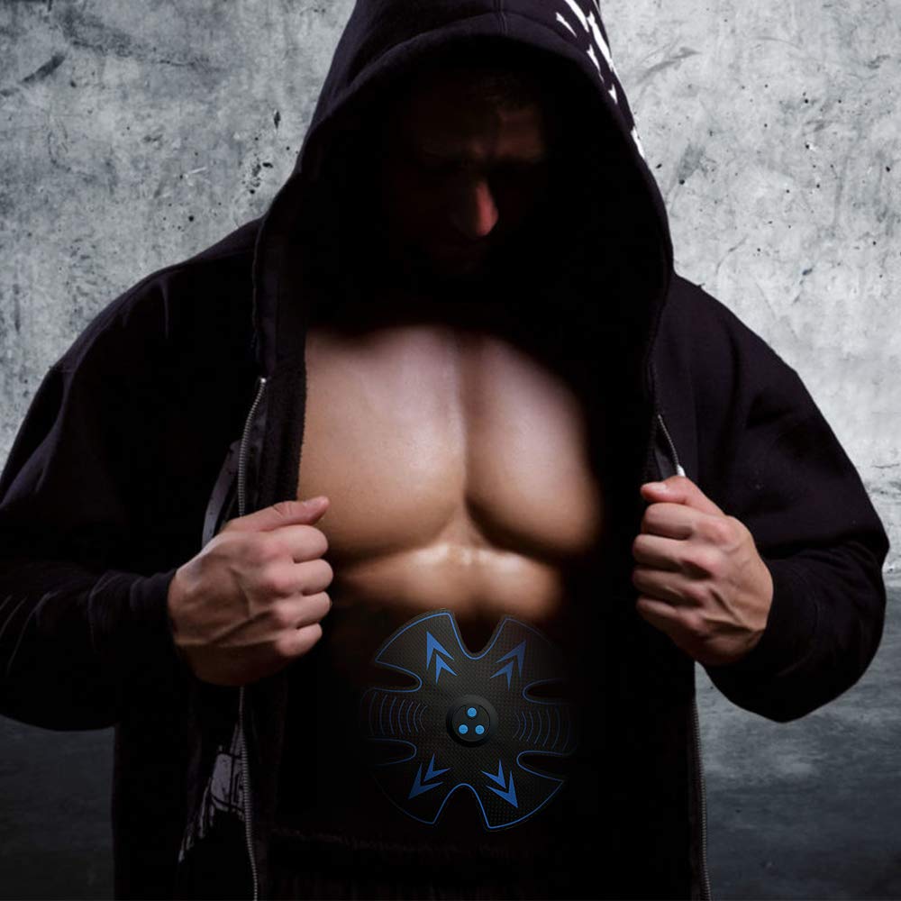 Inshome Abs Stimulator, Muscle Toner Abdominal Training Device for Muscles, Muscle Stimulator at Home Office Workout for Men Women