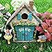 Mood Lab Fairy Garden House Miniature Believe Set of 4 pcs, Hand Painted Figurines & Accessories, Kit for Outdoor or Indoor Decor