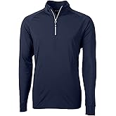 Cutter & Buck Mens Adapt Eco Knit Stretch Recycled Mens Quarter Zip Pullover