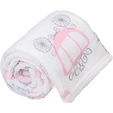 LITTLE CELEBRITY Flannel Toddler Blanket, Kids Blanket, Boys & Girls, 50"x40" (Carriage)