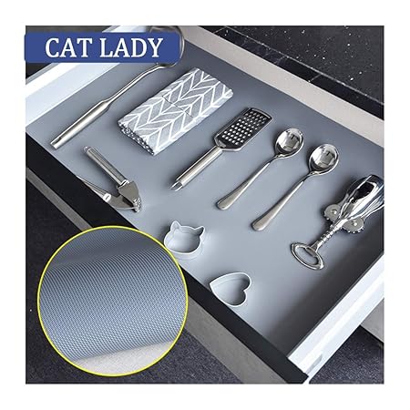 CAT LADY Impermeable Frigorífico Cajón Liner Alfombrillas Nevera ...