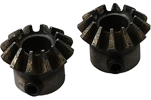 CNBTR 45# Steel 1.5 Module 12 Teeth 8mm Hole Dia Tapered Bevel Gear Wheel for Mechanical Accessories Pack of 2