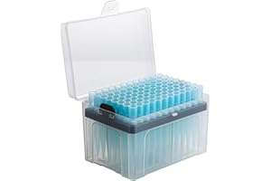 1000µL Pipette Tip - Universal Tips, RNase/DNase Free & Pyrogen Safe, Sterile Blue Pipette Tip with Filter, 96 Tips Racked