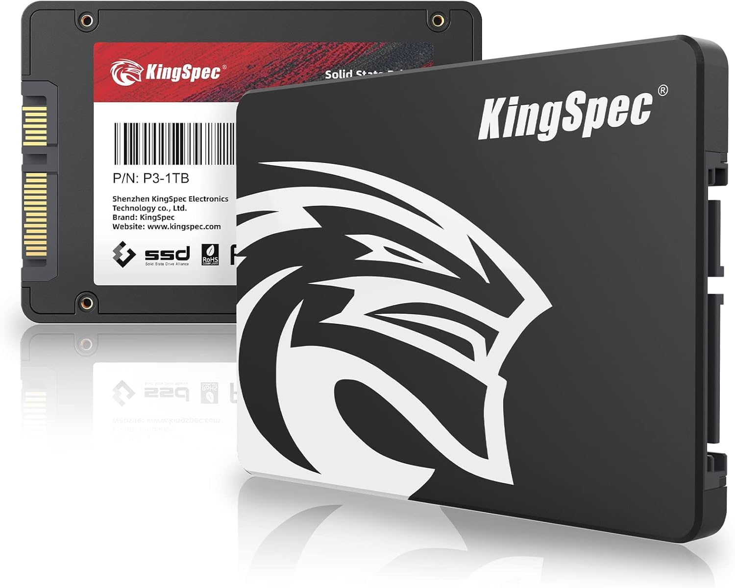 KingSpec SSD 1TB SATAIII 6Gb/s 2.5インチ内蔵SSD 最大読込：570MB/s (R：570MB/s、W：540MB/s) 3D NAND SATA SSD メーカー保証3年 の商品画像