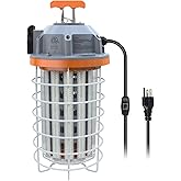 NS LED Temporary Work Light 150W IP64 Portable Linkable 24250 Lumens 5000K Daylight LED Construction Lights with 16.4FT Cord and Hook, Durable Job Site Lighting for Indoor and Outdoor Area Lighting