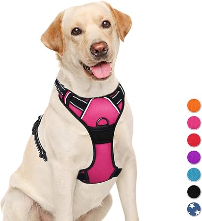 pink dog harness large