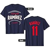 Jose Ramirez Cleveland Name & Number (Front & Back) T-Shirt
