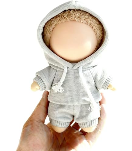 Vêtements Labu 17 Cm – Ensemble Sweat à Capuche Stylé, Peluche Douce, DIY, Cadeau Collectionneur Enfant (Modèle B)