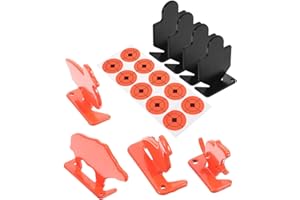 JOINPAYA 8pcs Steel Animal Shooting Targets Set Small Metal Duck Pig Human Silhouette Reactive Practice Knockover Targets for
