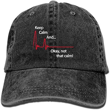 Keep Calm And.. Vintage Washed Dyed Cotton Adjustable Baseball Cowboy Cap