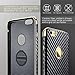 LOHASIC for iPhone 6s Plus case, Slim Luxury Leather Shockproof TPU Frame Grip Cases Cover Compatible with iPhone 6 Plus - Carbon Fiber
