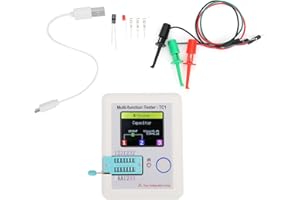 Garosa Multifunction Transistor Tester 3.5in TFT Display Screen TC1 for Capacitor Diodes Inspect Electronic Components,Tube T