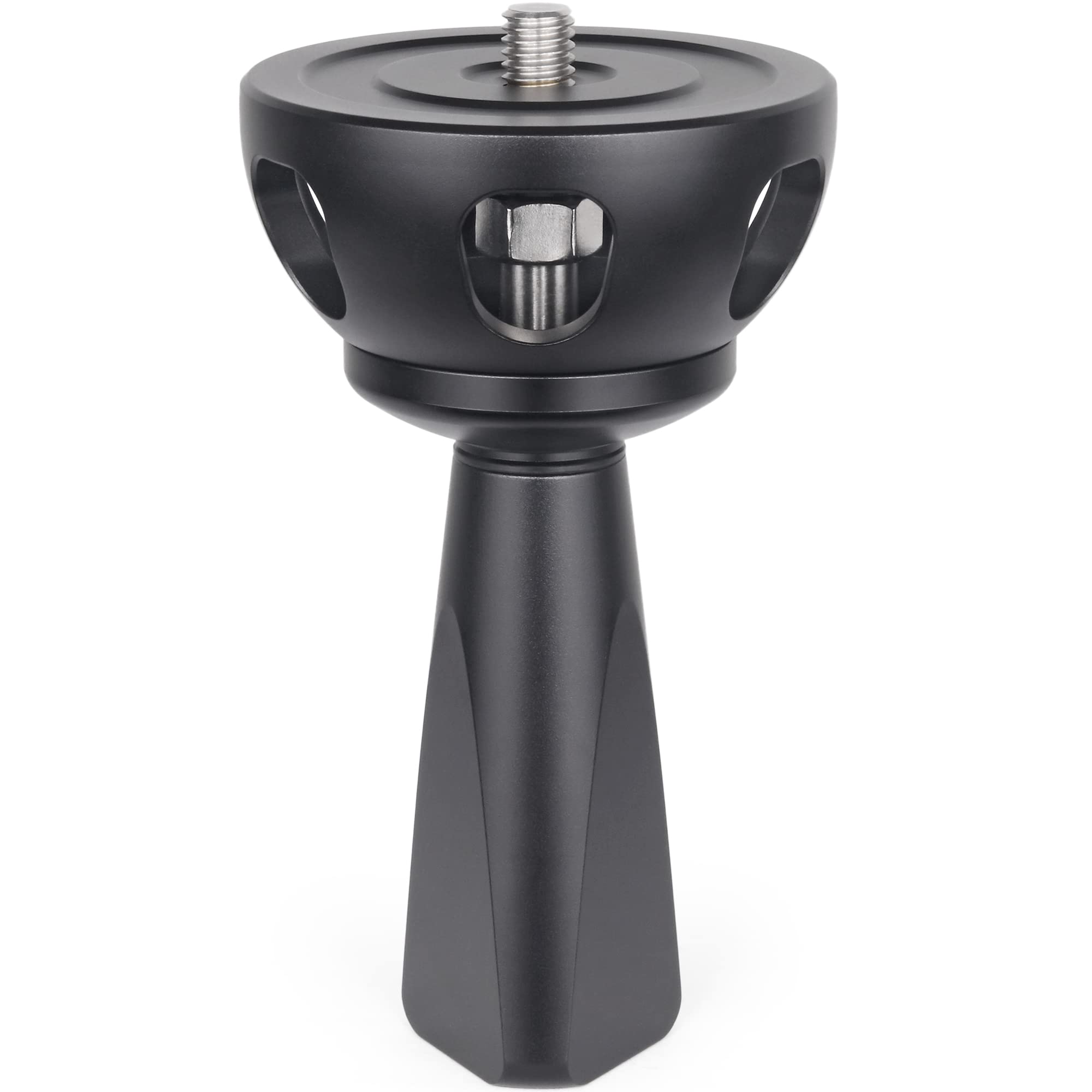 INNOREL 2.95in/75mm Universal Bowl Adapter CNC Aluminum Alloy Metal Half Ball Bowl Leveler Adapter Convert Video Bowl with 3/8 in Screw Mount on Tripods and Fluid Head for INNOREL RT90C/LT364C/LT324C